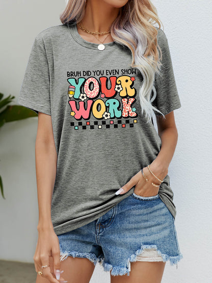 Letter Graphic Short Sleeve T-Shirt