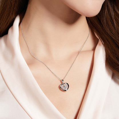 Moissanite 925 Sterling Silver Heart Necklace